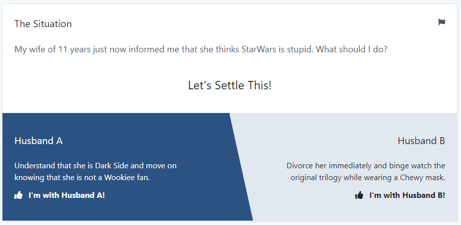 lets settle this