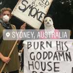 climate rally sign
