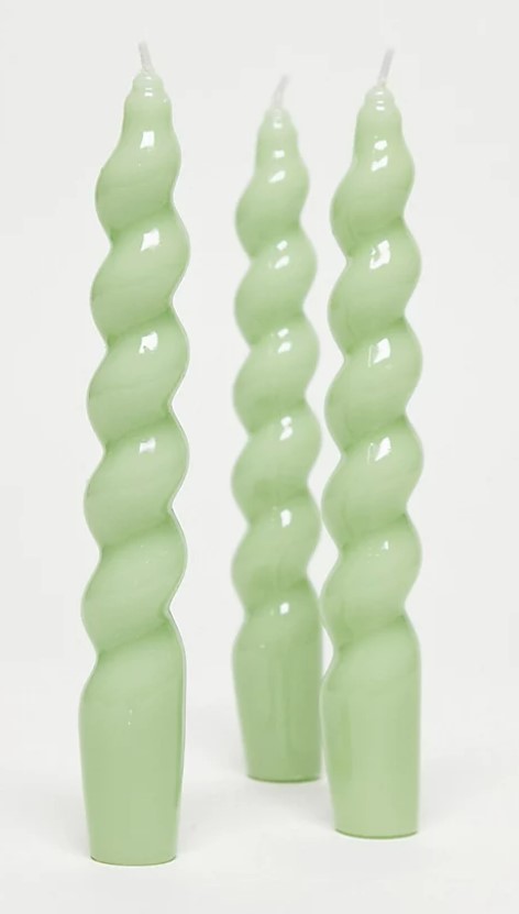 Sage candlesticks