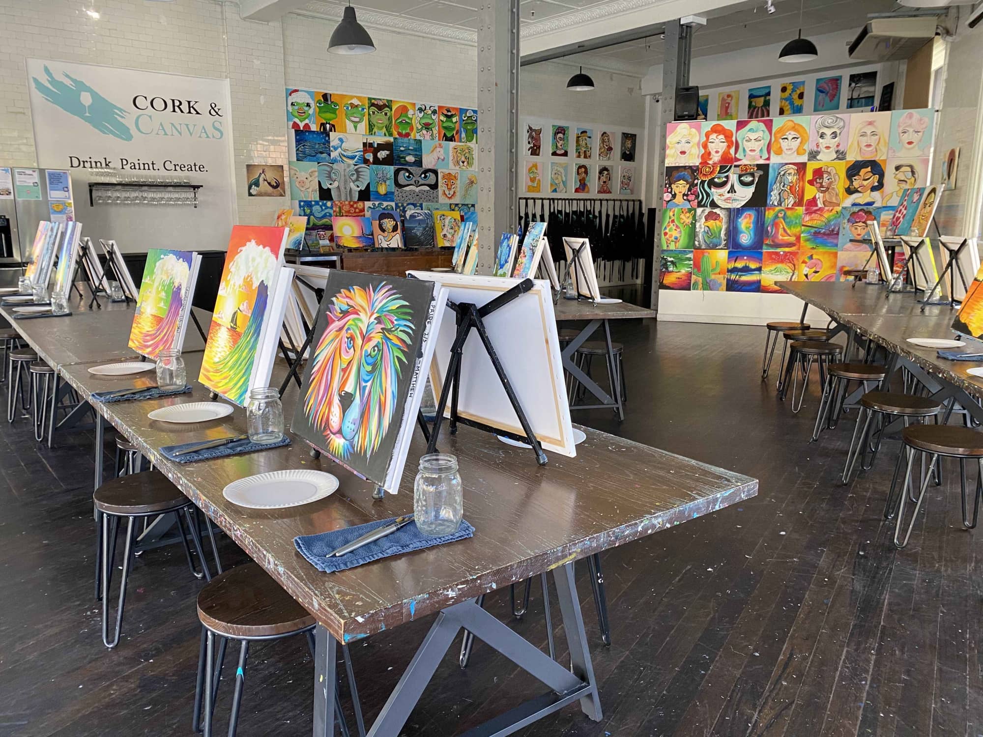 paint and sip class