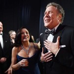 Julia Louis-Dreyfus and Will Ferrell doing exactly what we'd expect them to be doing. Julia Louis-Dreyfus and Will Ferrell